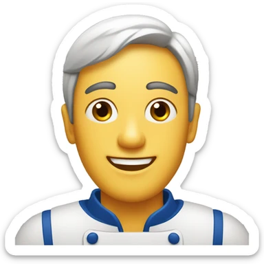 paella valenciana con cara sonriente sticker