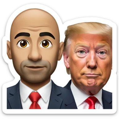 Joe Rogan and Trump  sticker
