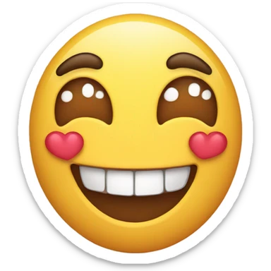 Laughing emoji with heart eyes sticker