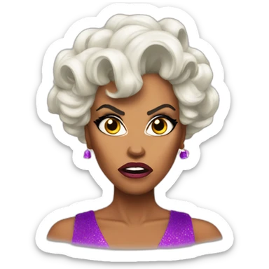 Rupaul angry sticker