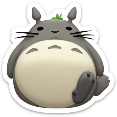 totoro sleeping sticker