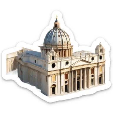 st. peter’s basilica sticker