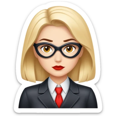 Secretary super hero sticker