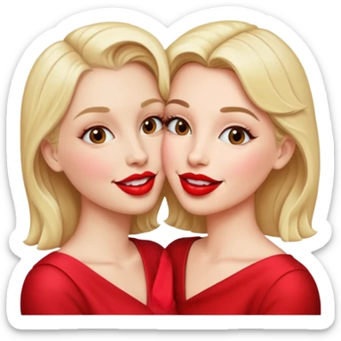 Lesbians kissing sticker