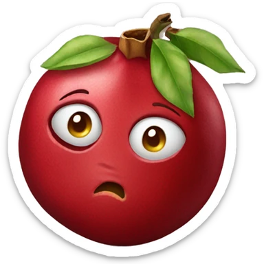 pomegranate emoji sticker