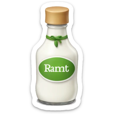 ranch dressing bottle sticker