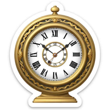 Old clock sticker