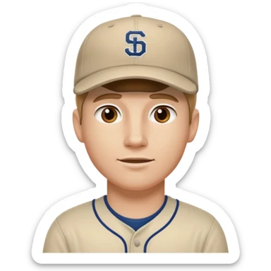 white guy with a backwards baseball cap sticker