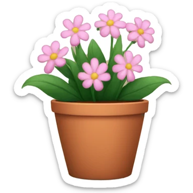 flower pot sticker