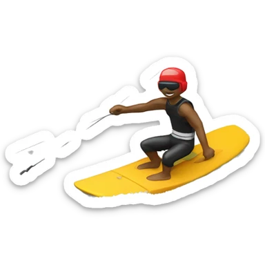 Wakeboarder behind boat sticker