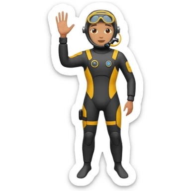 diver full body
 sticker