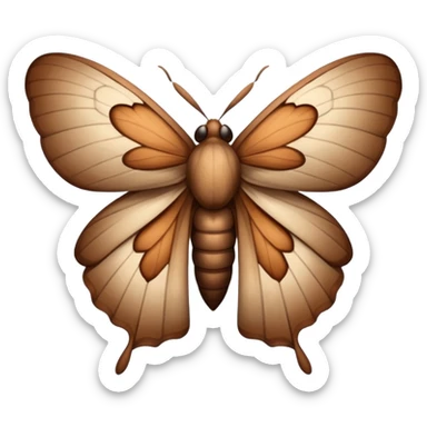 Moth sticker