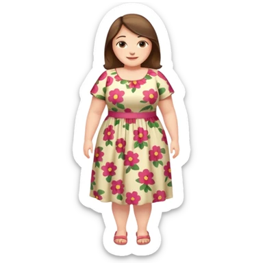 Fatty girl full body sticker