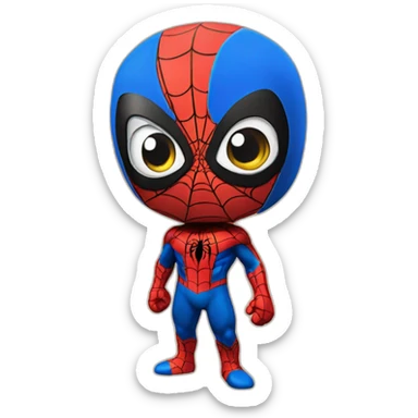 3D Emoji the METAVERSE spiderman sticker