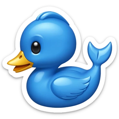 Blauer Haken  sticker