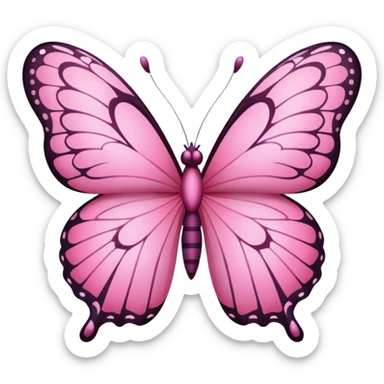 borboleta rosa sticker