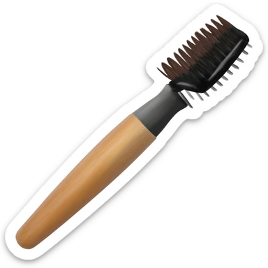 eyebrow brush sticker