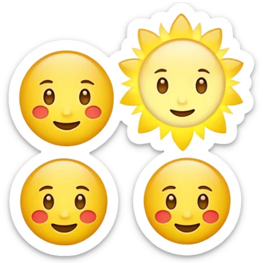 brilho amarelo sticker