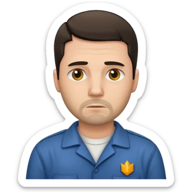 prison whit guys sticker