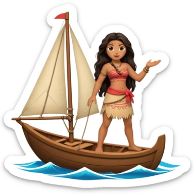 Moana sailing sticker
