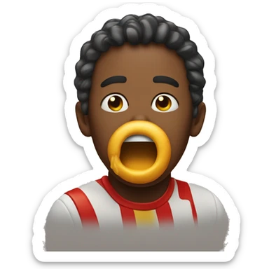 Hard Coughing in macdonalds sticker