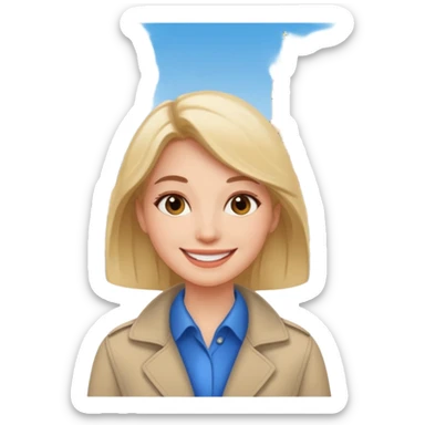 City Tour Guide woman  sticker