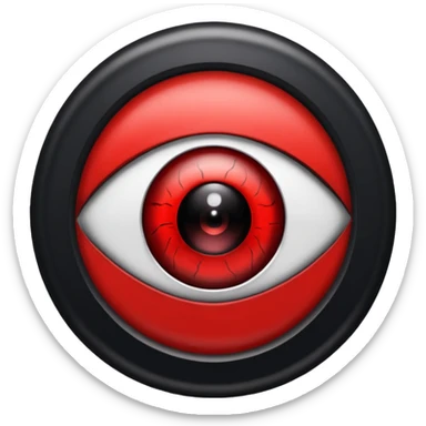 Eye itachi red sticker