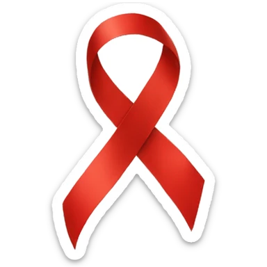Red ribbon sticker