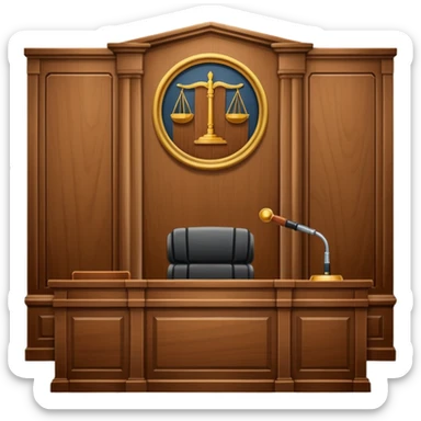 court room items sticker