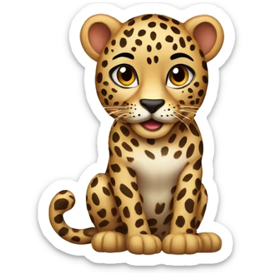 leopard  sticker