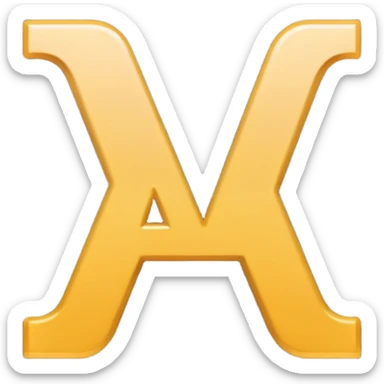 A square image of capital letters "AI" sticker
