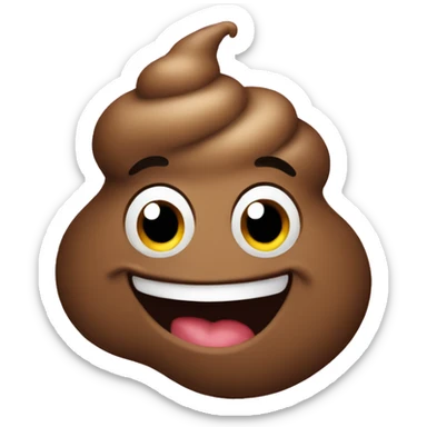 happy poop sticker