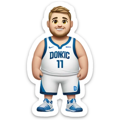 A really fat Luka doncic  sticker
