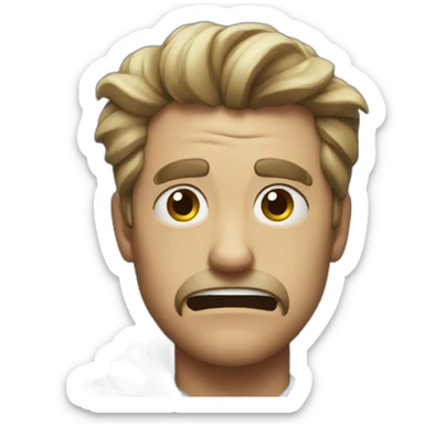 Ma pissed Off but a bit happy sticker