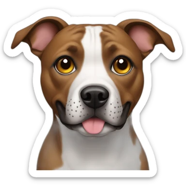 Dog staffie sticker