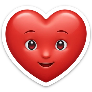 cute heart emoji  sticker