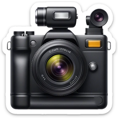 professional digital camera black sticker