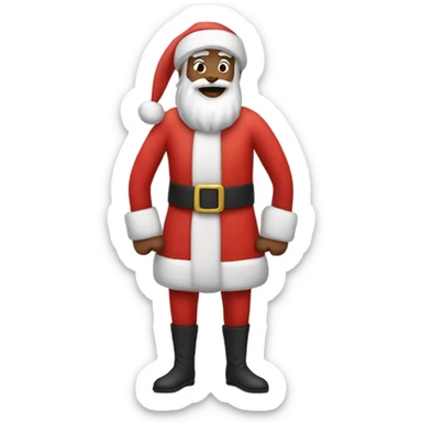 super skinny santa sticker