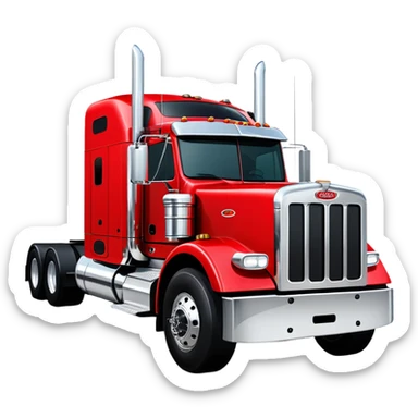 Peterbilt 18 wheeler  sticker