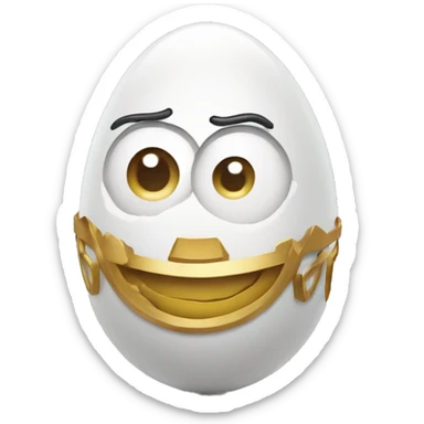 Fabergé egg cartoon character sticker