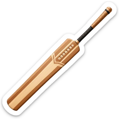 make a emoji of cricket bat sticker