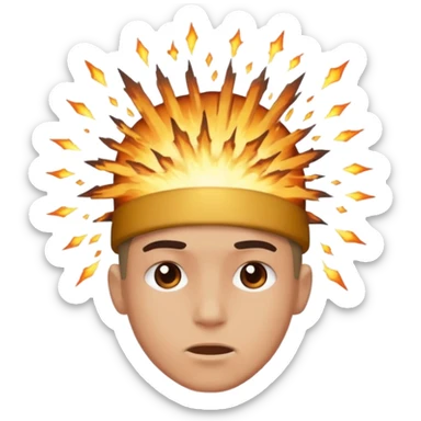 Через со взрывом на голове sticker