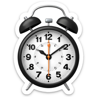 White alarm w sticker