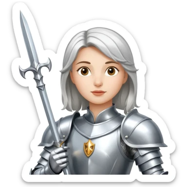 Renaissance princess knight on horse sticker
