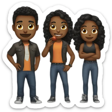 i'm hooked fam sticker