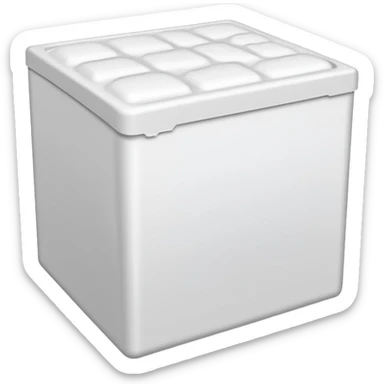 Molding plastic foam from a refrigerator box  sticker