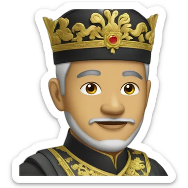 Malaysian Muslim Emperor sticker