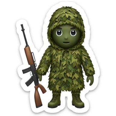Ghillie suit sticker