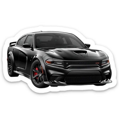 dodge charger hellcat widebody sticker