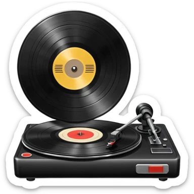 Record player sticker
